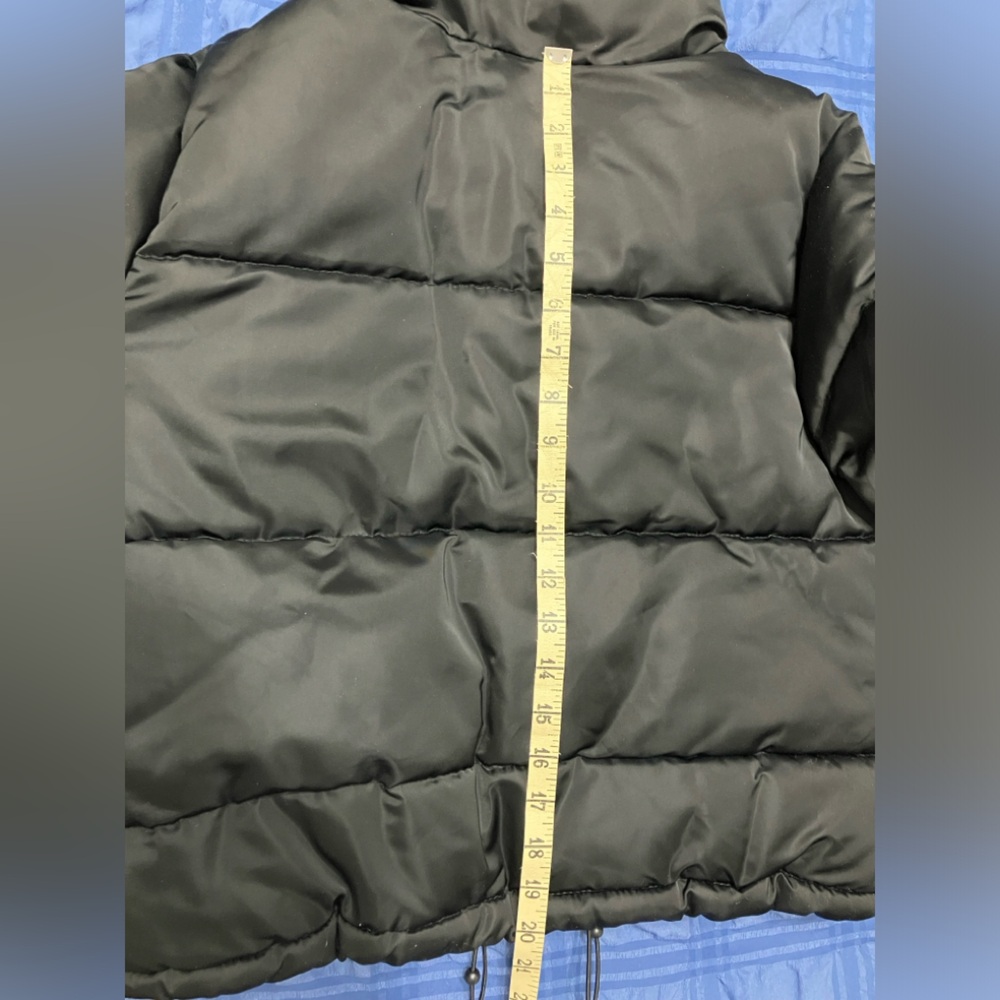 No Boundaries Women’s Black Puffer Jacket Coat Size Small - Picture 7 of 7